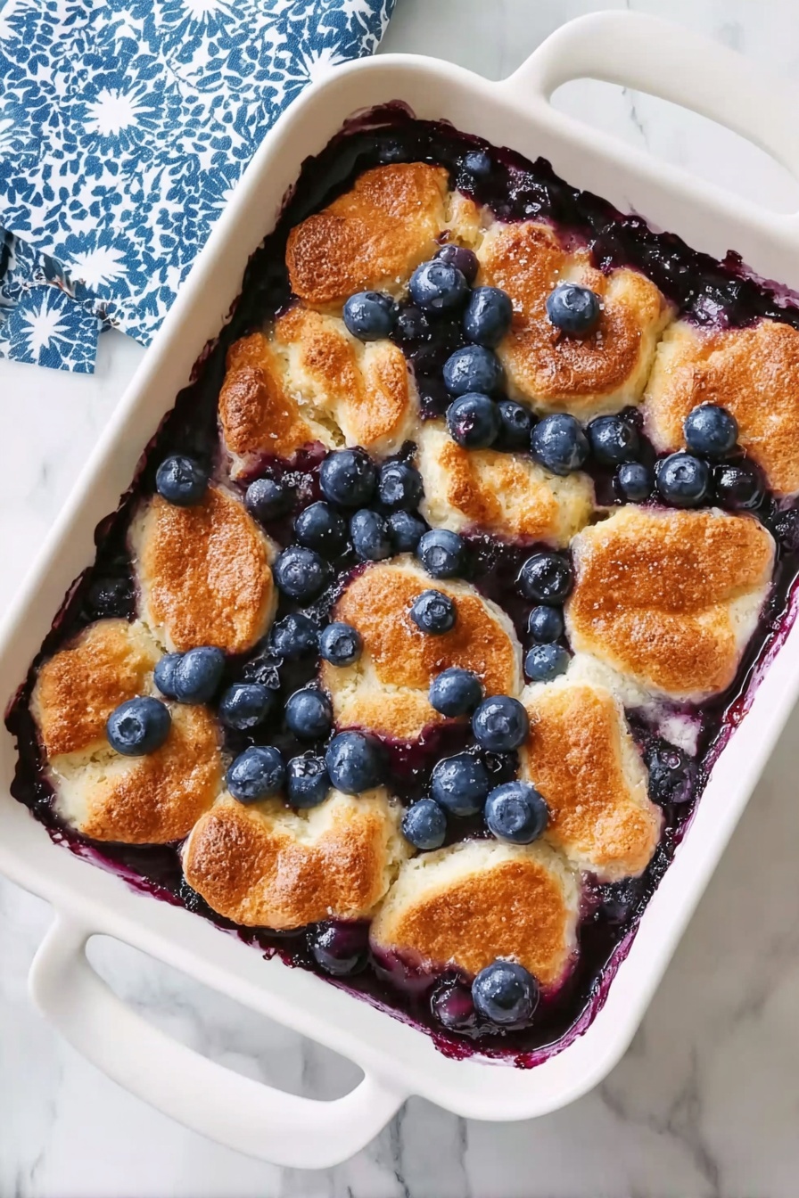 Blueberry French Toast Casserole Recipe - Serving
