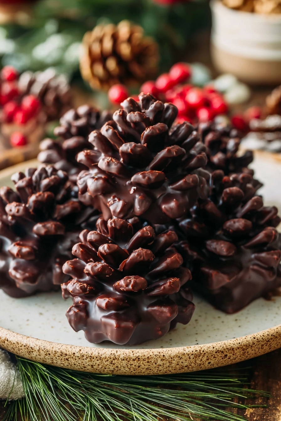 Viral Chocolate Pine Cone Brownies Recipe - Serving