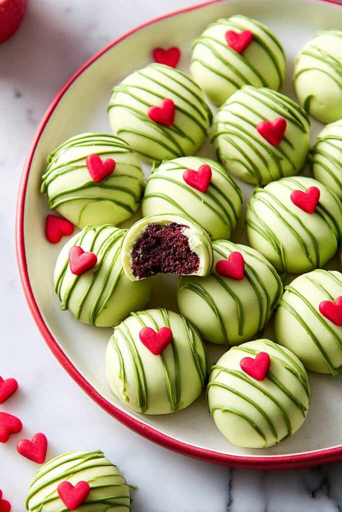 Grinchy Christmas Cookie Balls Recipe