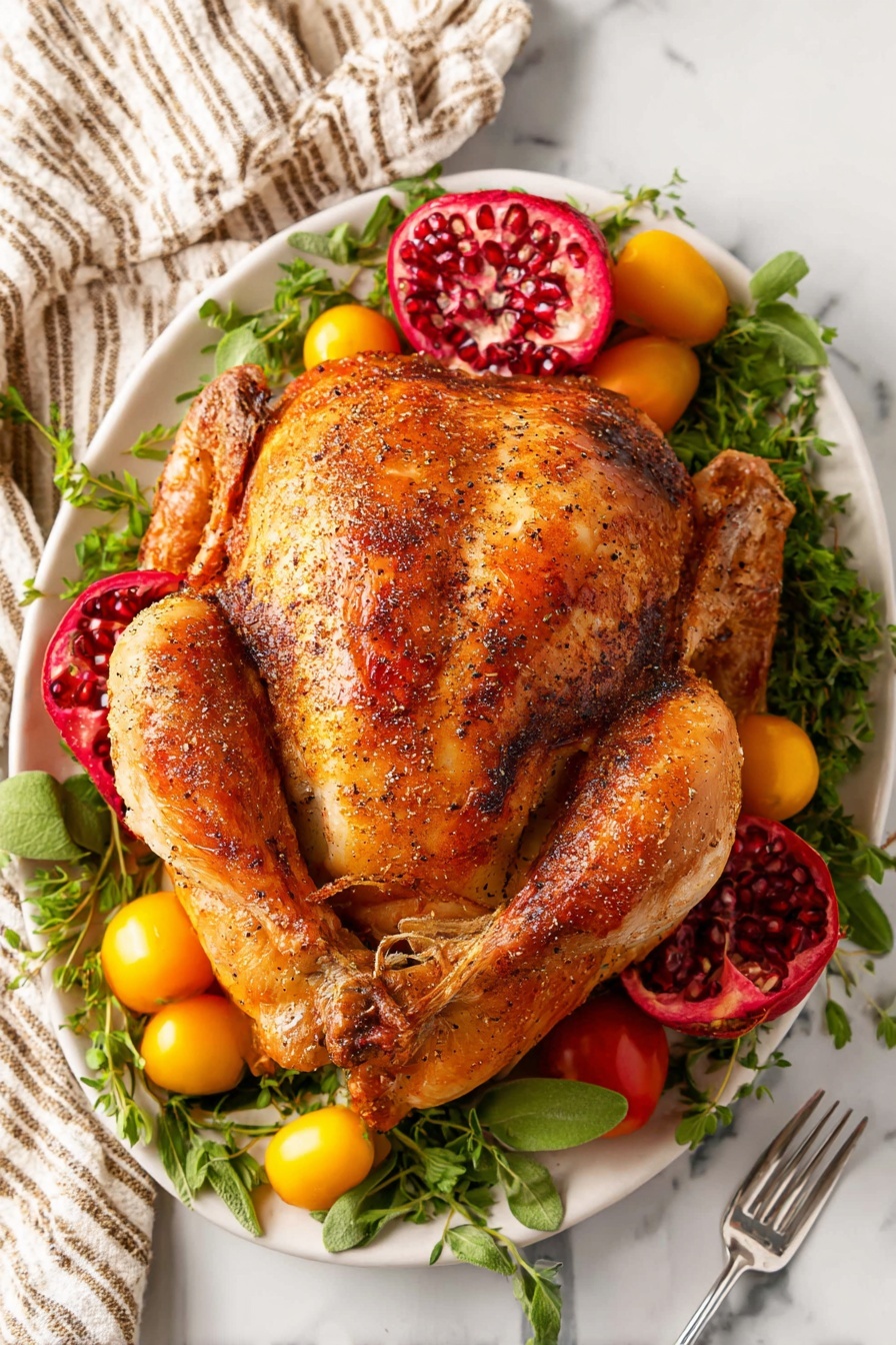 Bacon Roasted Turkey with Aromatics Recipe