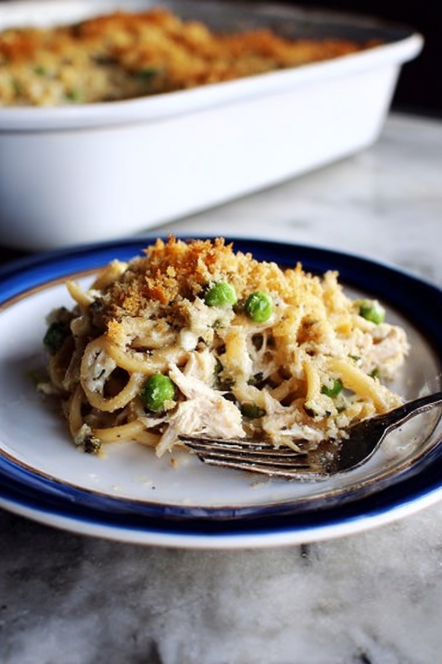 Turkey Mushroom Pasta Bake Recipe - Serving