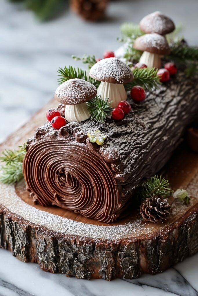 Festive Chocolate Yule Log Recipe
