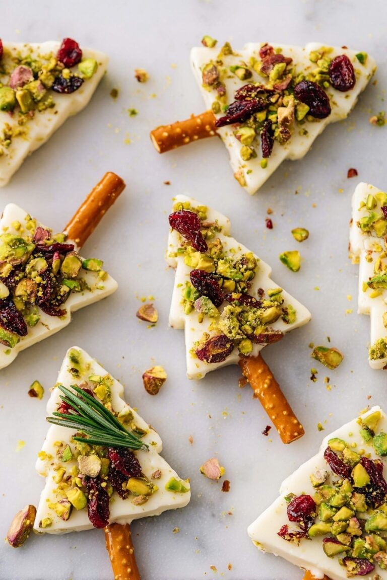 Cheese Christmas Trees with Pistachios Recipe