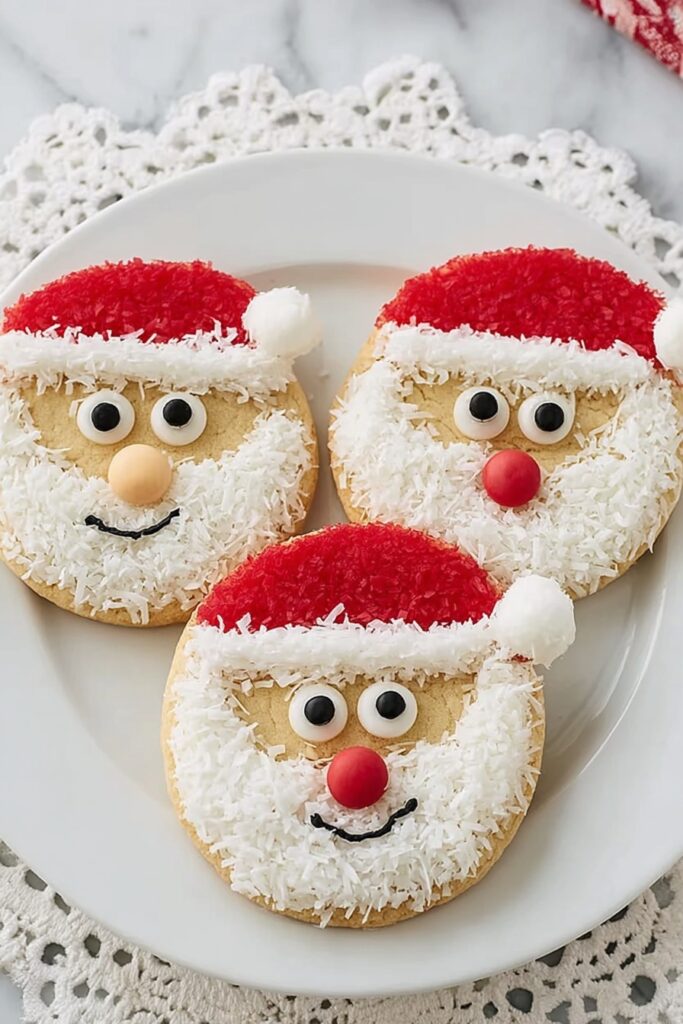 Santa Sugar Cookie Decorations Recipe