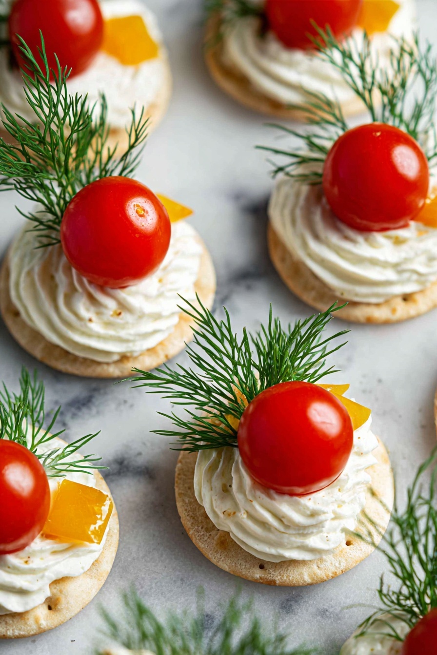 Festive Christmas Ornament Appetizer Bites Recipe