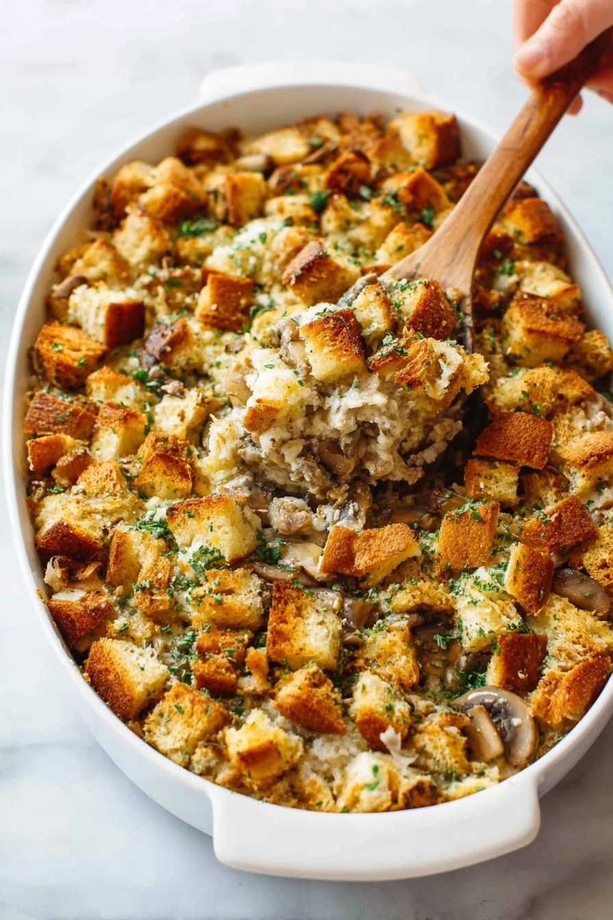 Best Chicken Wild Rice Casserole Recipe - Serving
