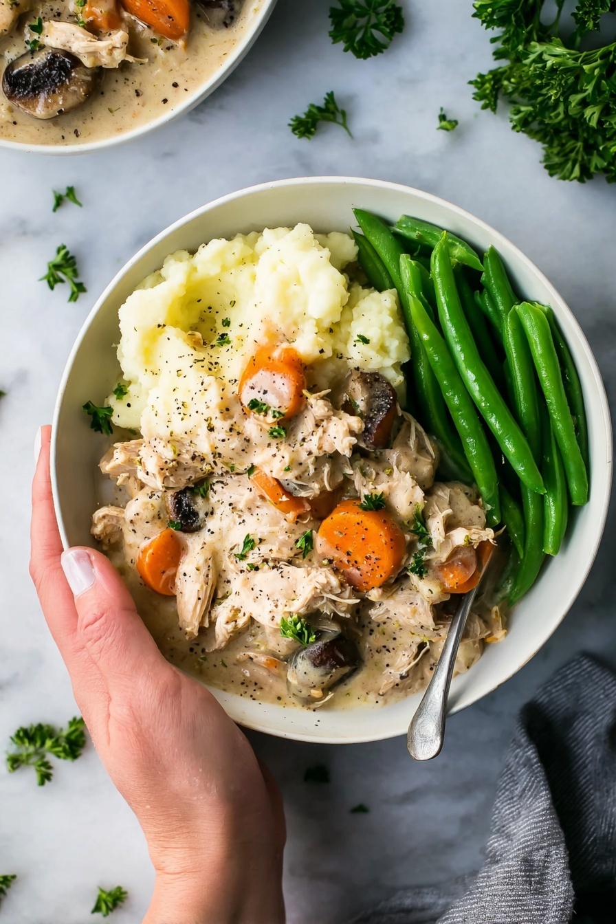 Creamy Chicken Casserole with Vegetables Recipe - Serving