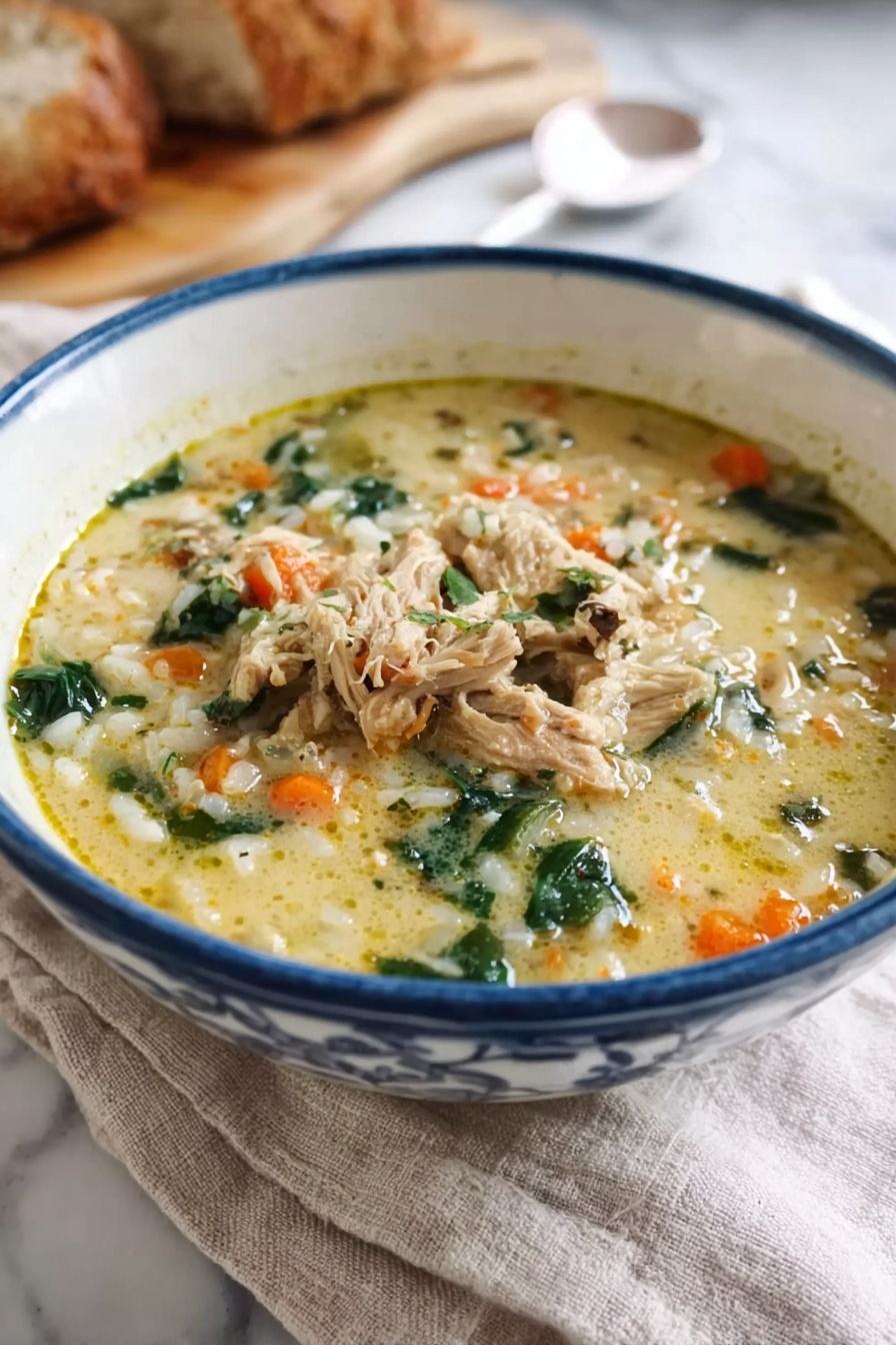 Lemon Chicken Soup with Avgolemono Flavor Recipe - Serving