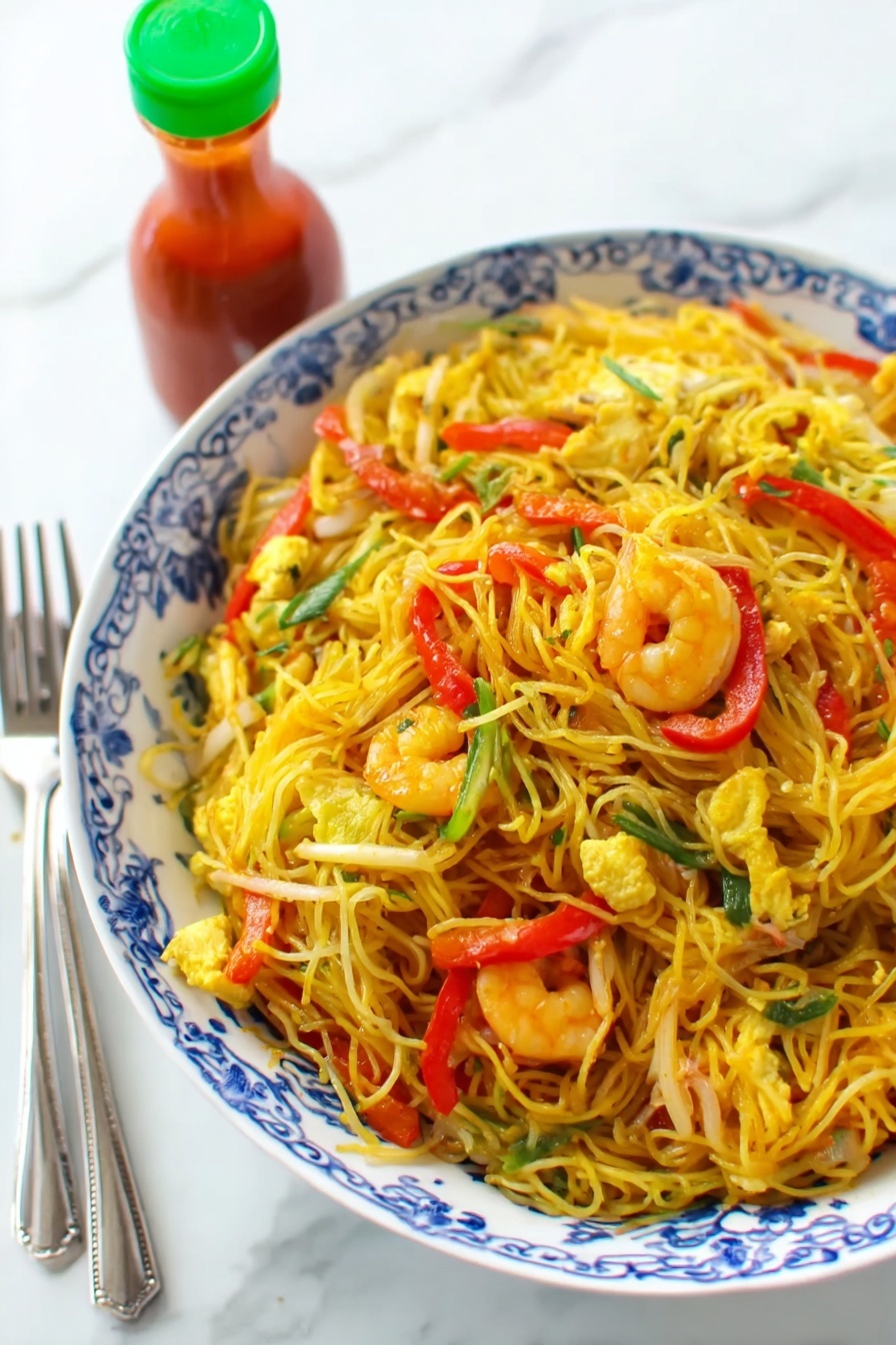 Singapore Rice Noodles Recipe - Serving