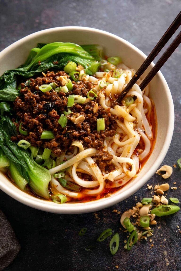Easy Dan Dan Noodles with Pork and Sesame Recipe