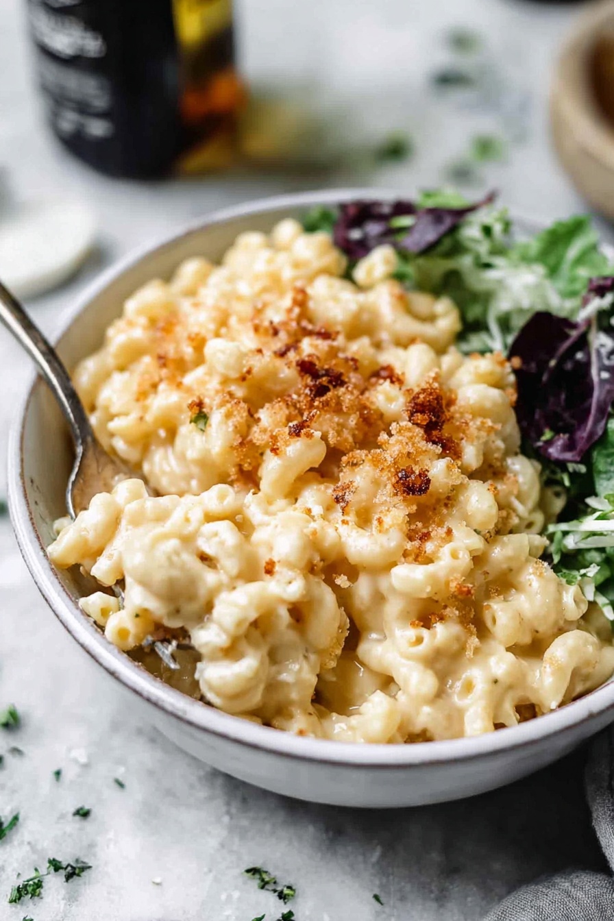 Truffle Cheese Mac and Cheese Recipe - Serving
