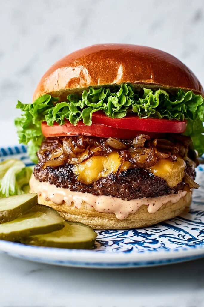 Juicy Cheese Burger with Secret Sauce Recipe