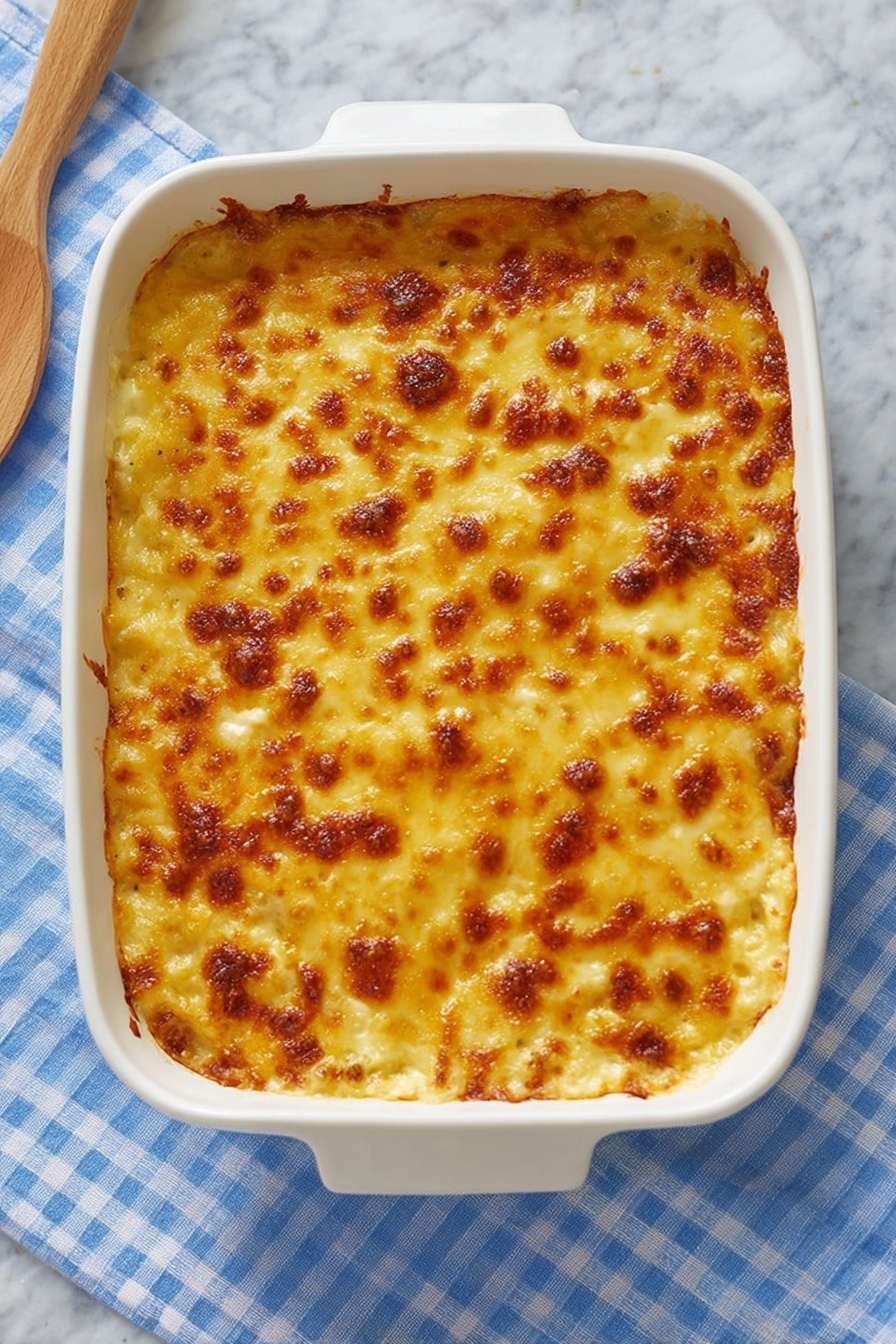 Creamy Baked Mac and Cheese Recipe - Serving