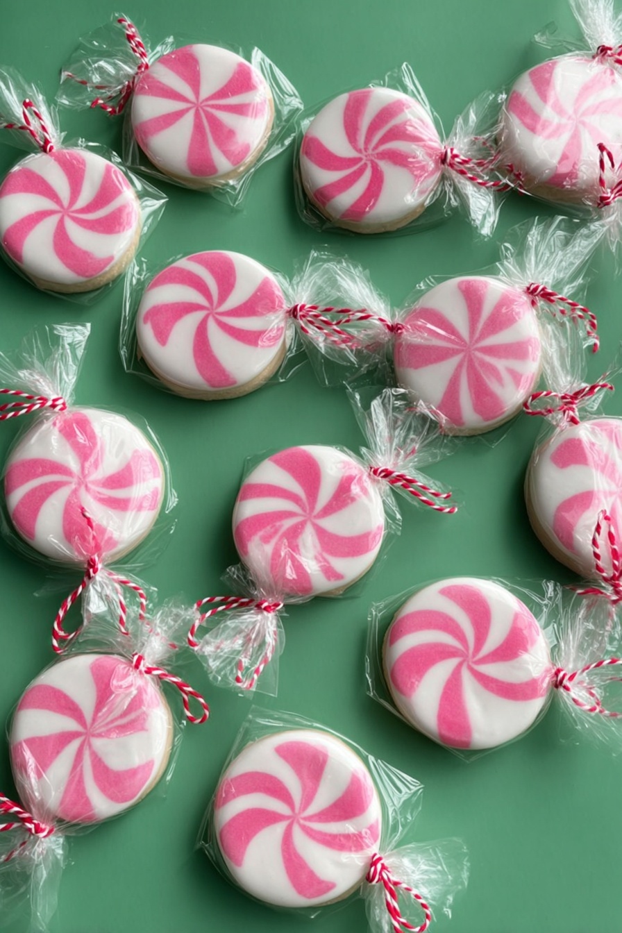 Peppermint Candy Sugar Cookies Recipe - Serving
