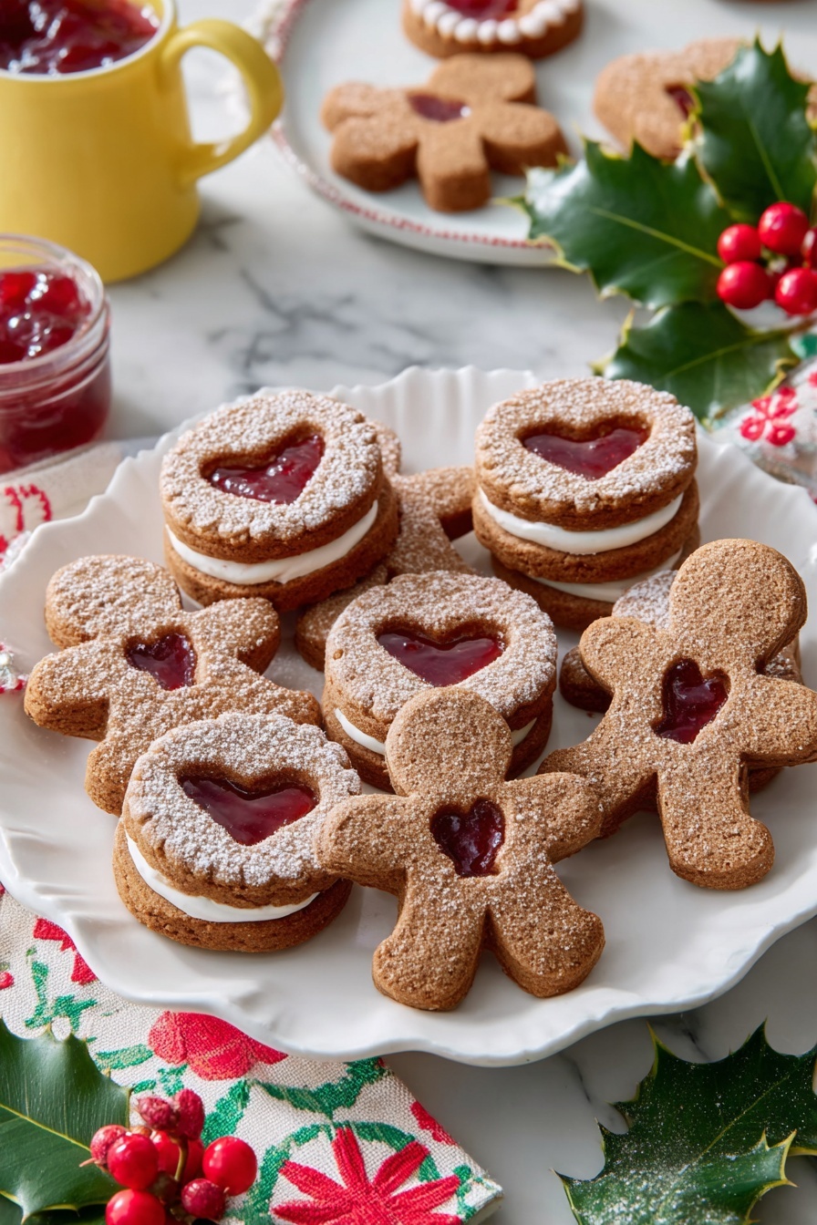Gingerbread Cookie Sandwiches with Cranberry Filling Recipe - Recipe Step