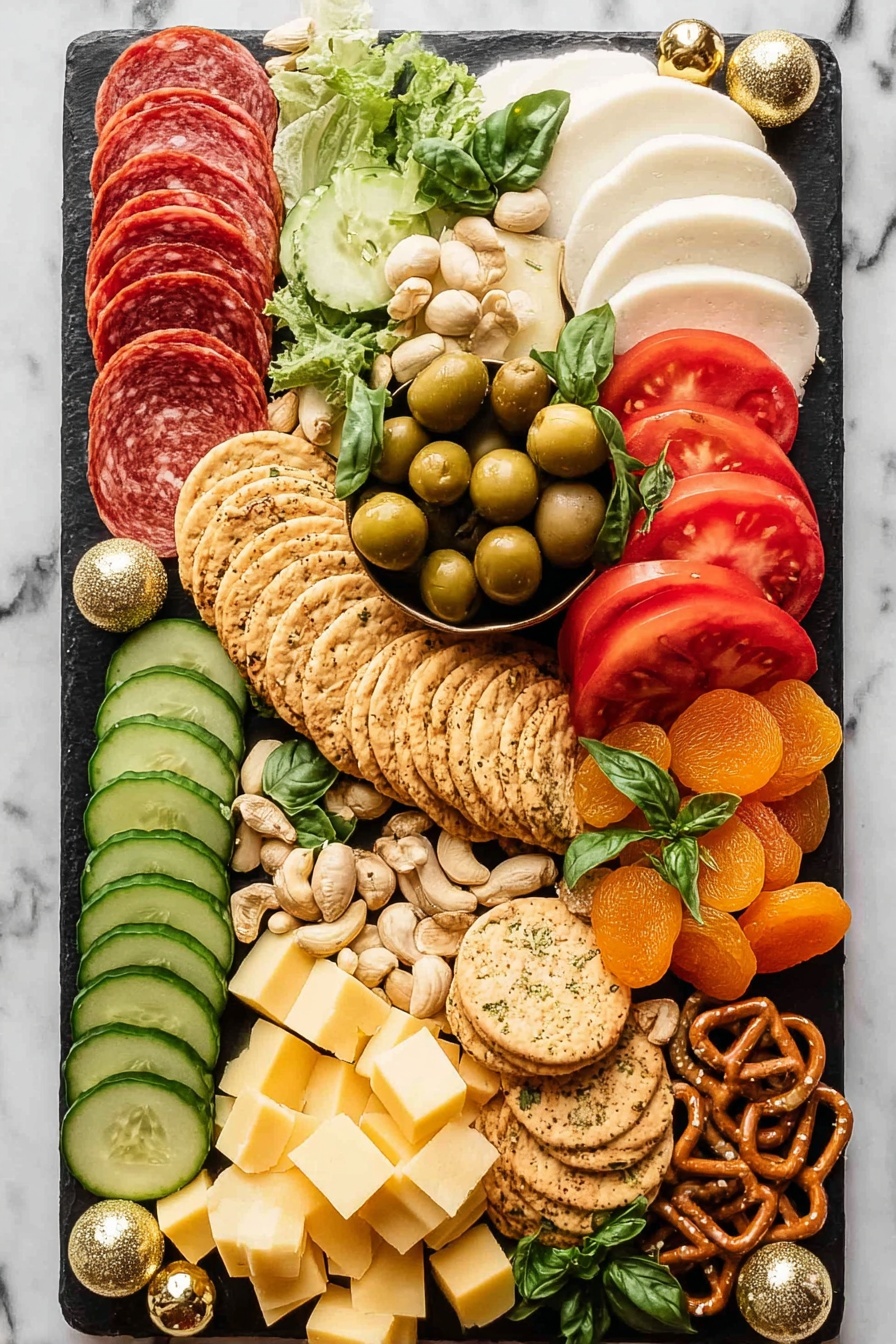 Christmas Charcuterie Board Ideas Recipe - Serving