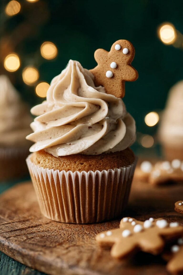 Festive Gingerbread Cupcakes Recipe