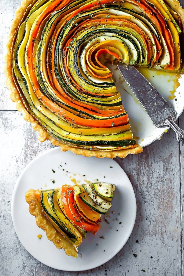 Vegetable Spiral Tart Recipe