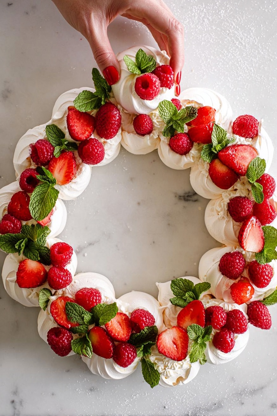 Pull-Apart Pavlova Wreath with Fresh Fruit Recipe