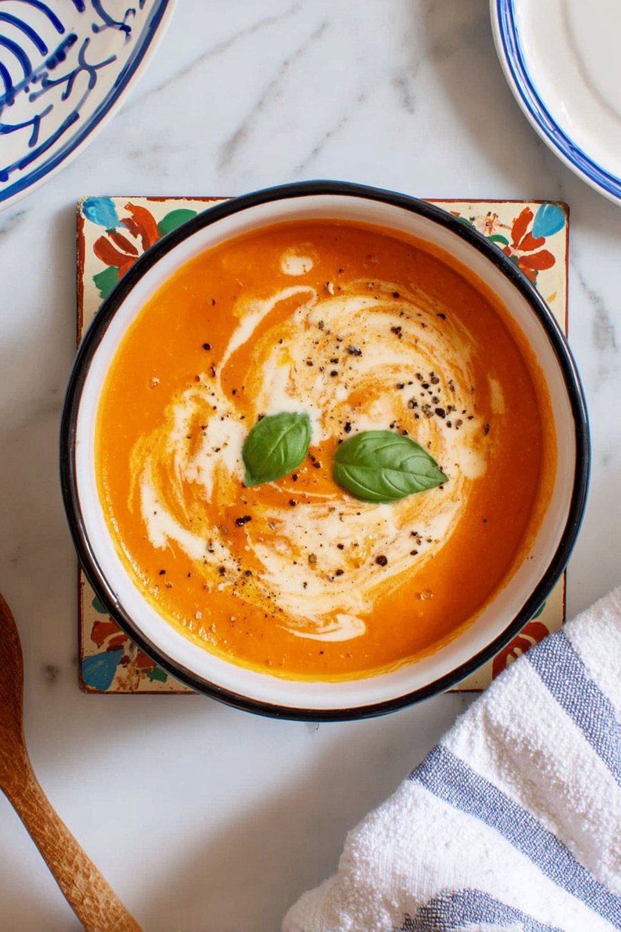Roasted Red Pepper Ravioli Soup Recipe - Serving