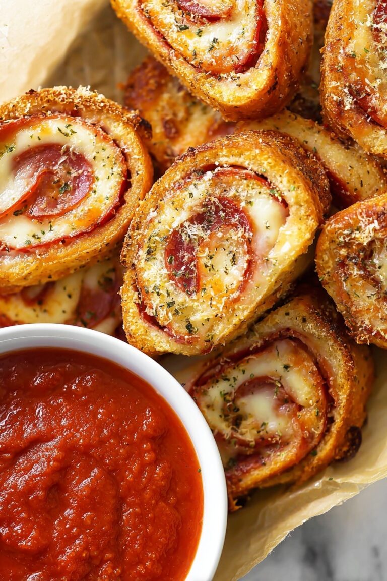 Cheesy Pepperoni Rolls with Marinara Recipe
