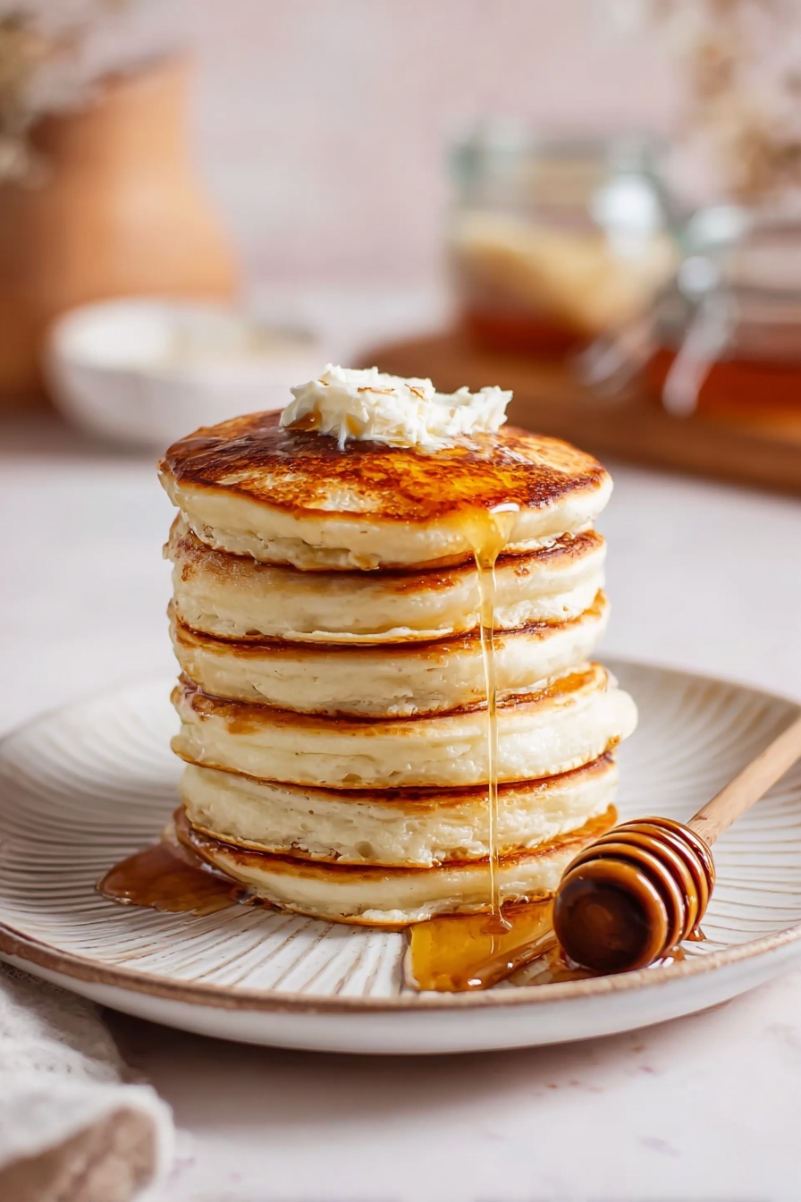 Fluffy Yogurt Pancakes Recipe - Serving