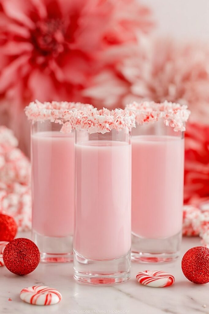 Candy Cane Shots with Peppermint Vodka Recipe