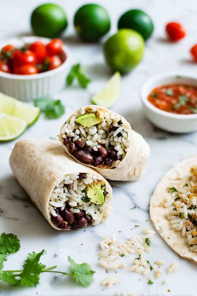Black Bean and Rice Burritos Recipe