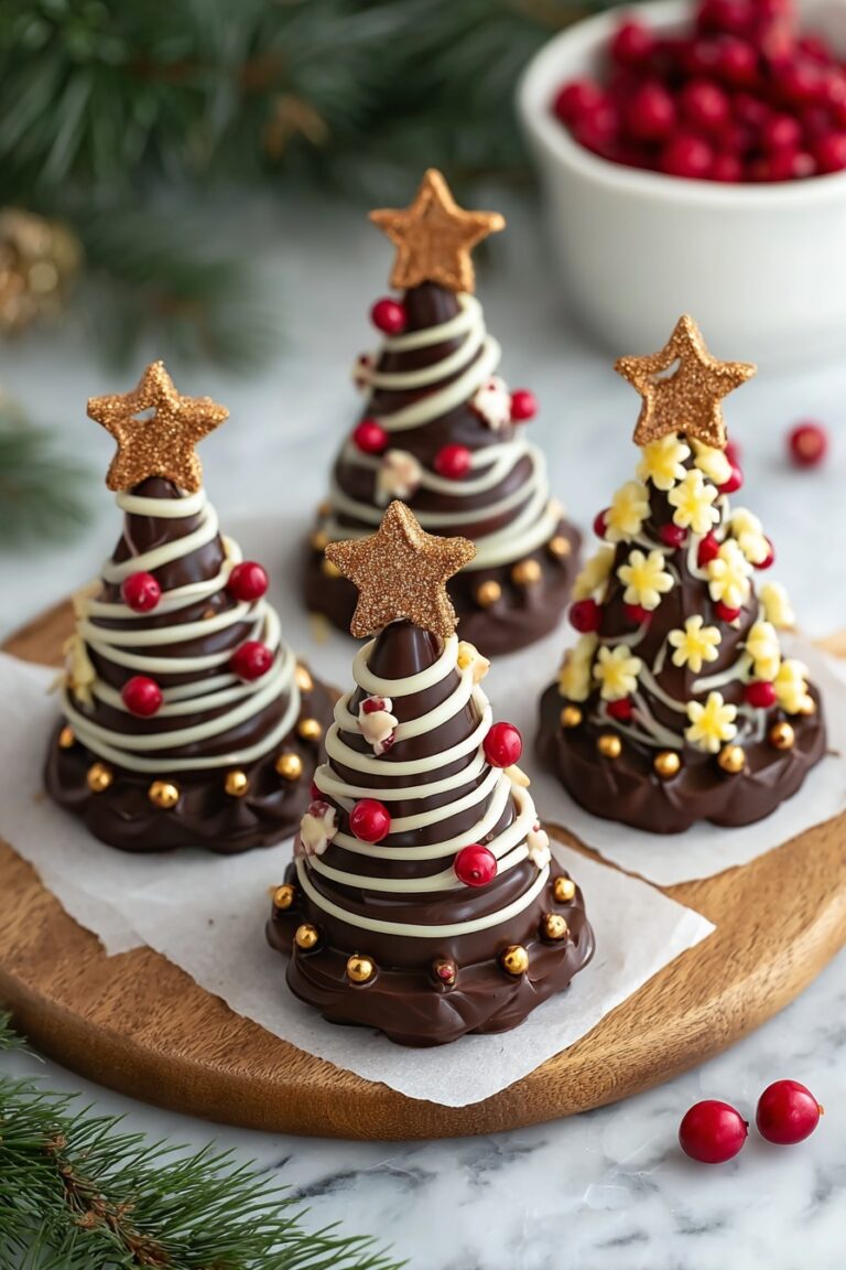 Christmas Chocolate Tree Cookies Recipe