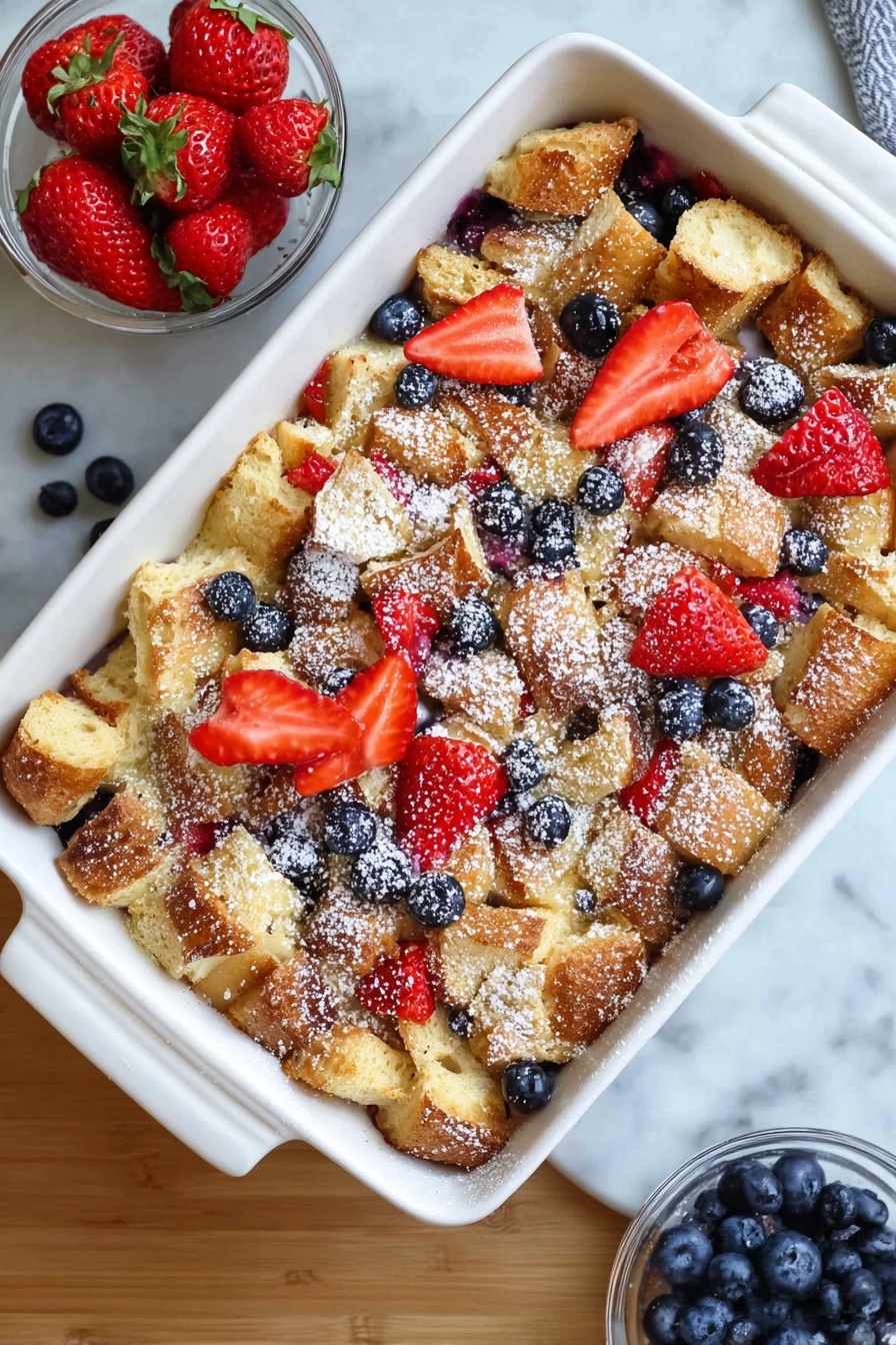 Berry French Toast Bake Recipe - Serving