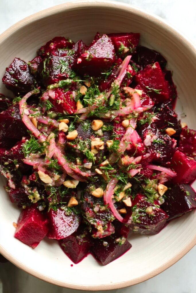 Pickled Beet Salad with Herbs Recipe