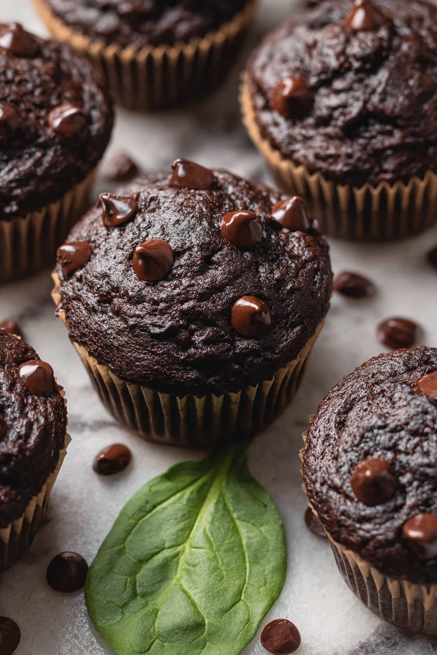 Chocolate Spinach Muffins Recipe - Serving