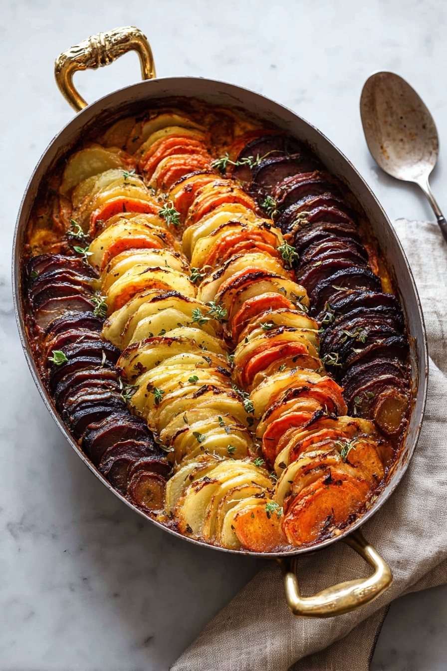 Cheesy Root Vegetable Gratin Recipe