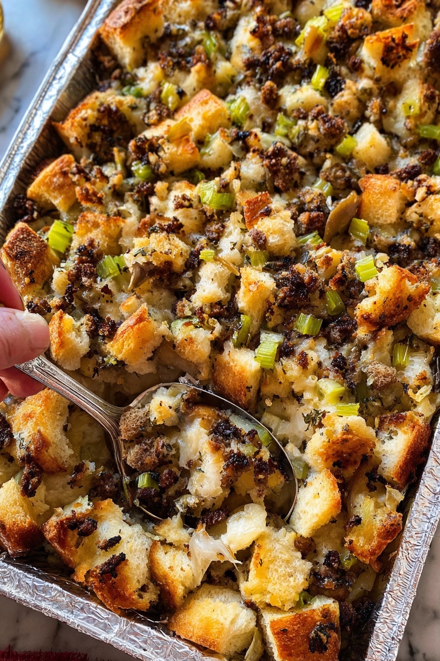 Best Thanksgiving Sausage Stuffing Recipe - Recipe Step