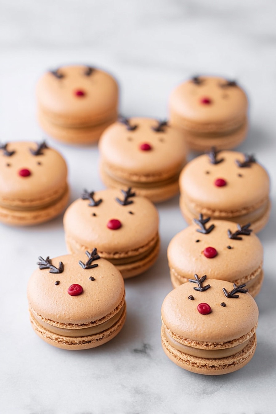 Christmas Reindeer Macarons Recipe - Serving