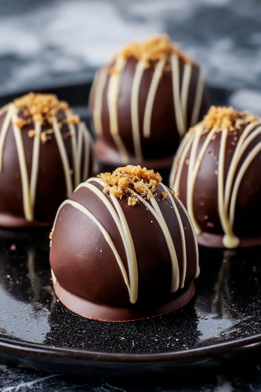 Eggnog Chocolate Truffles Recipe - Serving