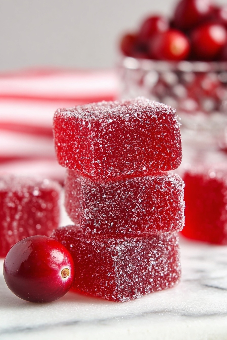 Cranberry Jelly Candy Recipe - Serving