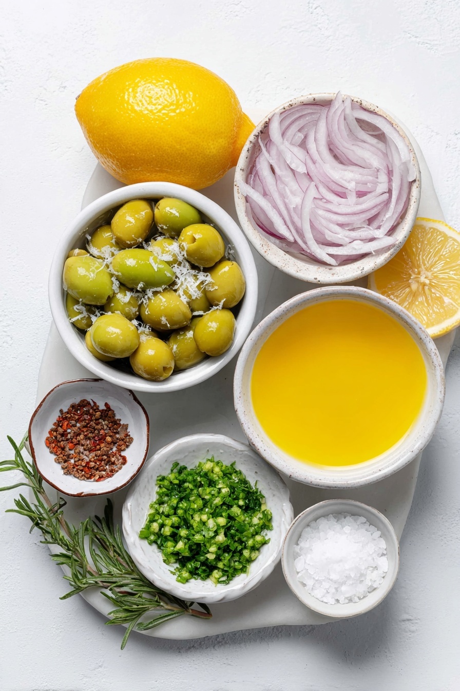 Flat lay of a small-medium red onion thinly sliced, a small white ceramic bowl of finely chopped green olives, a small white ceramic bowl with bright lemon juice, a small white ceramic bowl containing golden olive oil, a small white ceramic bowl with thick honey, a whole lemon with a section of lemon zest, a small white ceramic bowl of coarse kosher salt, a small white ceramic bowl of freshly cracked black pepper, two small-medium boiled beets whole and unpeeled, a small white ceramic bowl of finely minced fresh parsley, a small white ceramic bowl of finely minced fresh mint placed on a clean white marble surface, soft natural light, photo taken with an iPhone, professional food photography style, fresh ingredients, white ceramic bowls, no bottles, no duplicates, no utensils, no packaging --ar 2:3 --v 7 --p m7354615311229779997 - Pickled Beet Salad with Herbs, Beet Salad recipe, healthy beet salad, vibrant vegetable salad, easy pickled beet dish