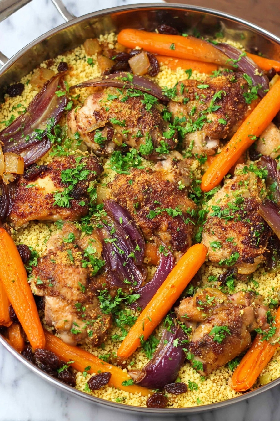 Moroccan Spiced Chicken with Couscous Recipe - Serving