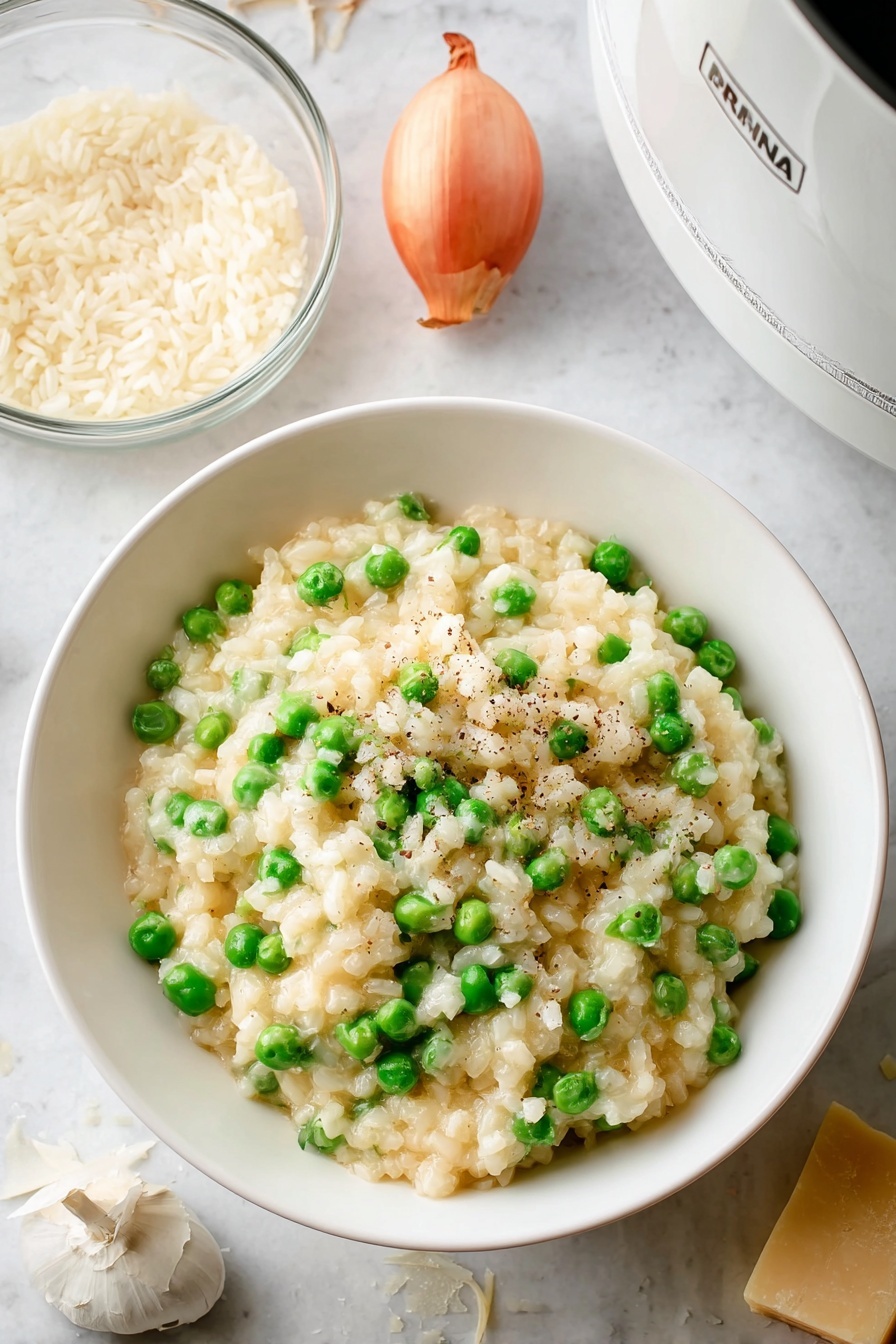 Creamy Lemon Parmesan Risotto in Rice Cooker Recipe - Serving