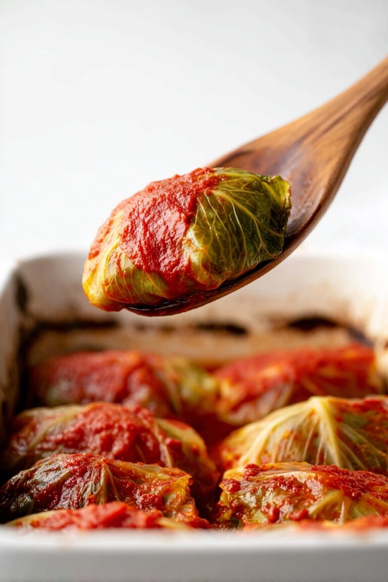Easy Baked Cabbage Rolls with Beef and Rice Recipe