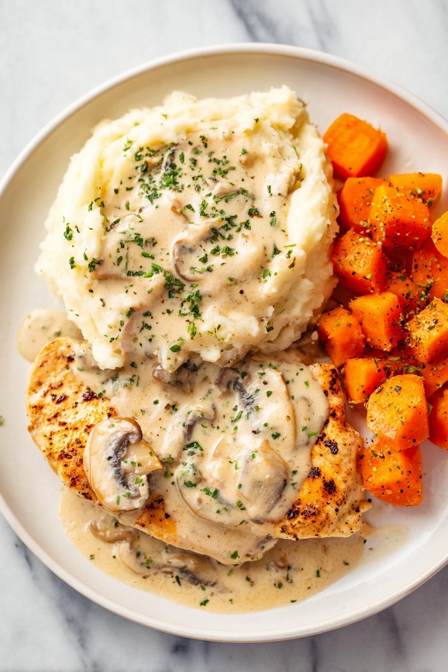Cream Cheese Chicken Skillet Recipe - Serving