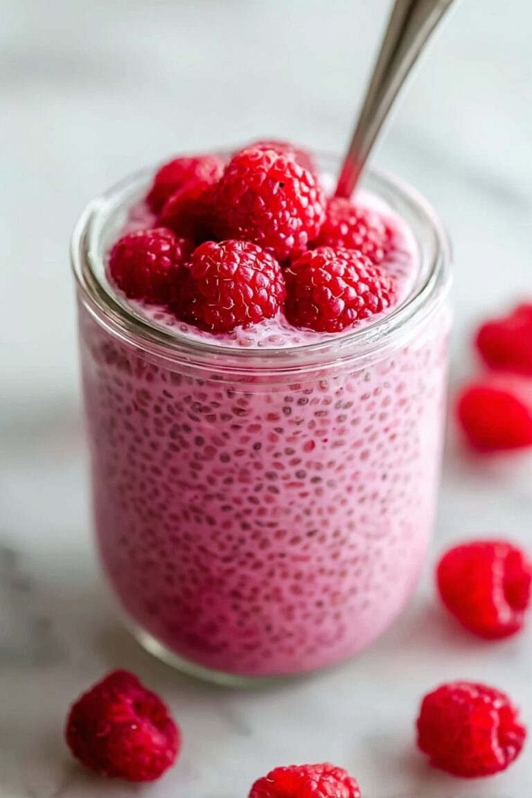 Raspberry Chia Pudding with Maple Syrup Recipe