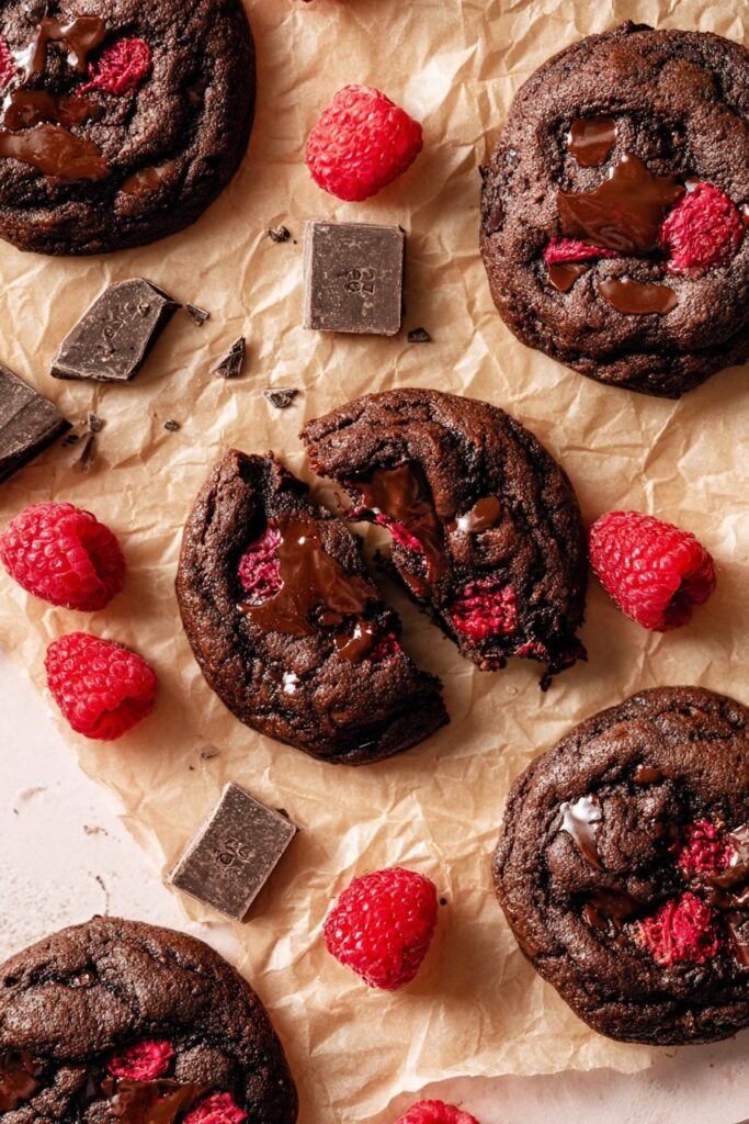 Chocolate Raspberry Cookies Recipe