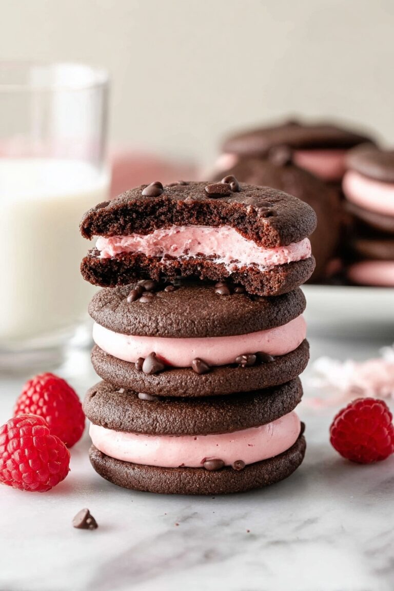 Chocolate Raspberry Sandwich Cookies Recipe