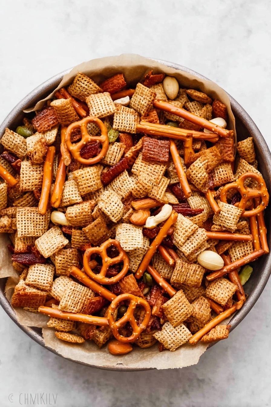 Sweet and Spicy Chex Mix Recipe - Serving