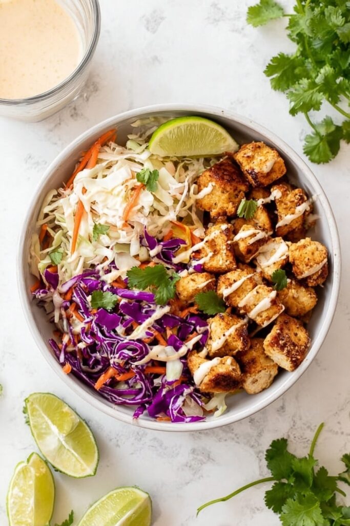 Fish Taco Bowl with Spicy Mayo Recipe