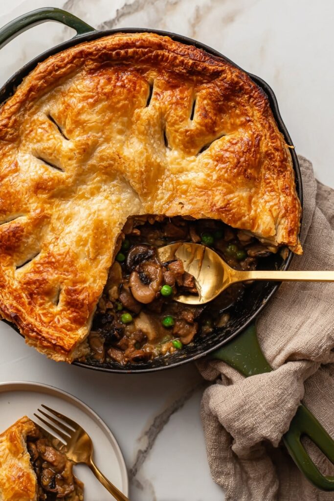 Mushroom Puff Pastry Pot Pie Recipe