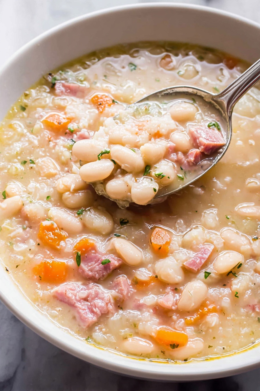 Hearty Ham and White Bean Soup Recipe - Serving