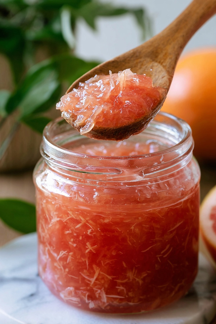 Grapefruit Honey Cheong Syrup Recipe - Serving